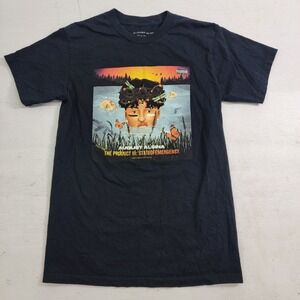 August Alsina Art Skull Lake Face Hip Hop R&B Singer Dual Sided Shirt Sz‎ S EUC